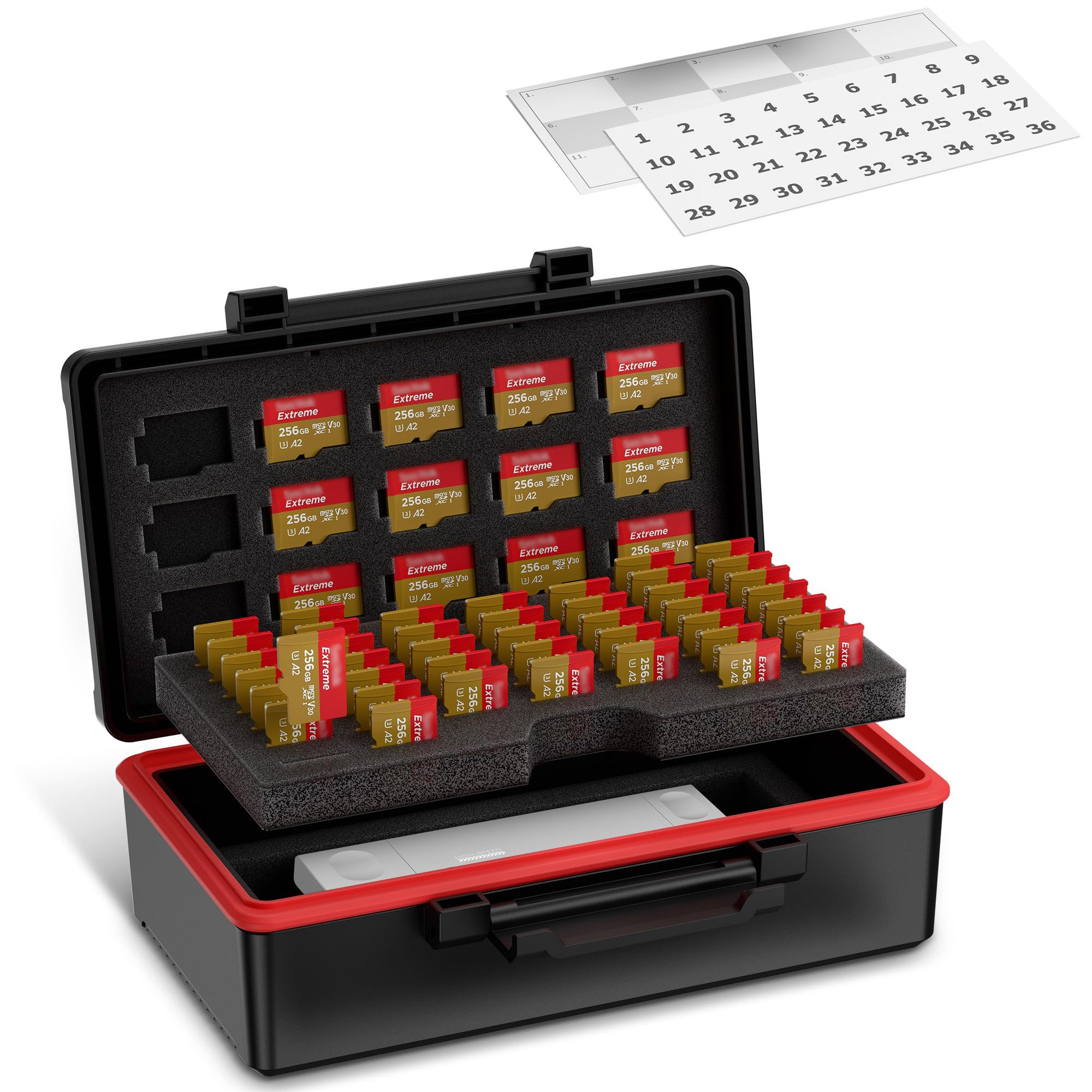 Amazon.com: Kiorafoto 58 Slots TF Micro SD MSD Memory Card Case